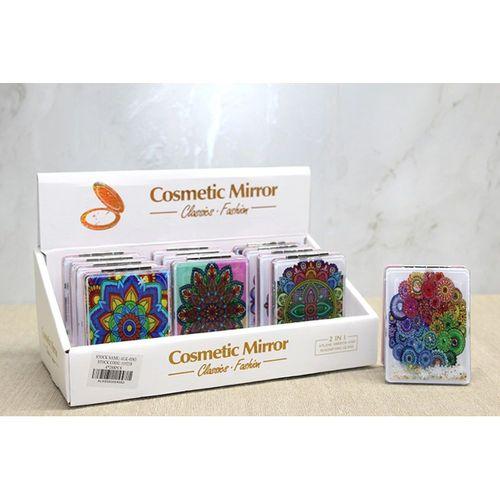 Mandala Desenli Hareketli Sulu El Aynası - Model 2