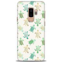 Samsung Galaxy S9 Plus Kılıf HD Baskılı Kılıf - Minik Kaplumbağalar + Tam Ekran Koruyucu