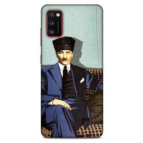 Lopard Samsung Galaxy A41 Uyumlu Kılıf Atatürk (48) Bumper Kılıf