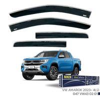 VW Amarok 2023 Sonrası - Kromlu Cam Rüzgarlığı 4Lü Parça