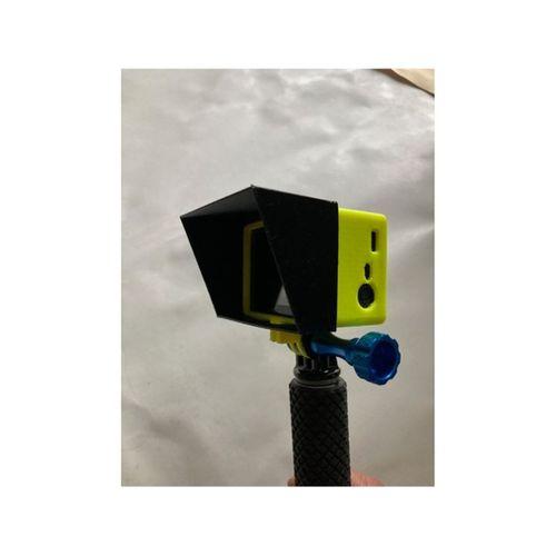 GoPro Hero 3 Ekran Güneş Siperliği 3D Baskı (Bu ürün Sadece Plastik parçadır - Almadan Önce Soru Sorabilirsiniz)