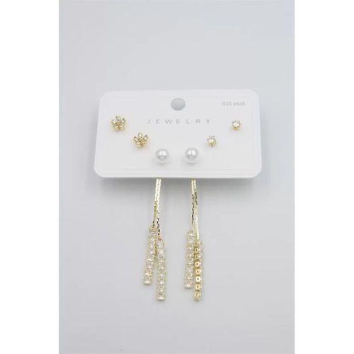 Çoklu Set Küpe - Altın