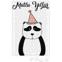 Sevimli Panda İle Mutlu Yıllar Puzzle 240 Parça Yapboz