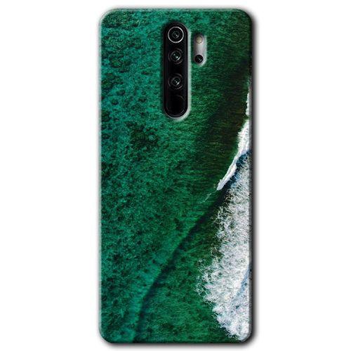 Xiaomi Redmi Note 8 Pro Kılıf Baskılı Arka Kapak - Yeşil Okyanus +Tam Ekran Koruyucu