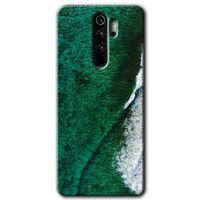 Xiaomi Redmi Note 8 Pro Kılıf Baskılı Arka Kapak - Yeşil Okyanus +Tam Ekran Koruyucu