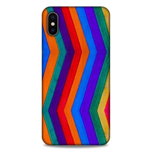 Lopard Apple iPhone XS Max Uyumlu Kılıf Wood'X (25) Antişok Kapak Baskılı