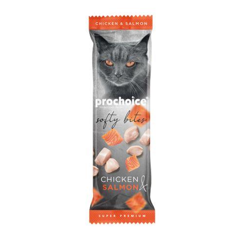 Prochoice Softy Bites Chicken & Salmon Kediler için Yumuşak Atıştırmalık 10 gr x 24 adet