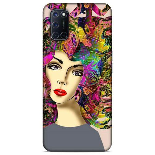 Lopard Oppo A72 Uyumlu Kılıf Sürreal Yüzler ♀ (40) Fit Silikon Kılıf Desenli