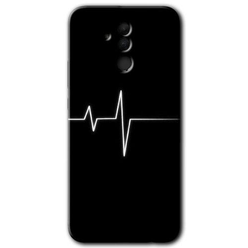 Huawei Mate 20 Lite Kılıf HD Desen Baskılı Arka Kapak + Temperli Cam - Heart Rytm