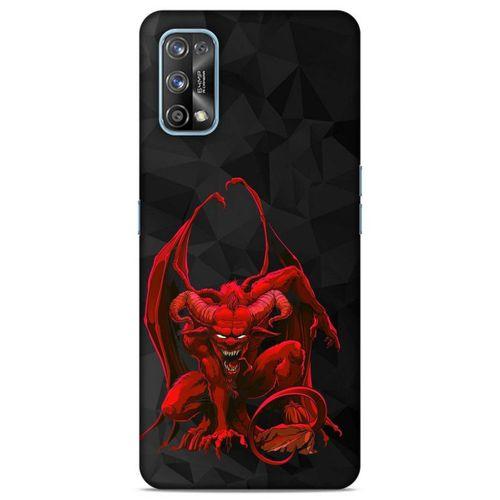 Lopard Oppo Realme 7 Pro Uyumlu Kılıf Tattoo's (17) Tasarım Kılıf Red Dragon