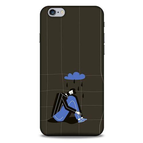 Apple Iphone 6S Plus Kılıf Depresyon (33) Hybrid Kılıf Kahve Toz Pembe