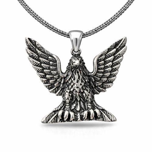 Gümüş Kartal Erkek Kolye