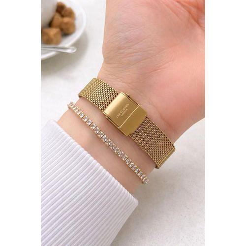 Lee Cooper Küçük Kasa Vintage Hasır Kordon 2 Yıl Garantili 3 Atm Kadın Kol Saati+Bileklik 08292.170