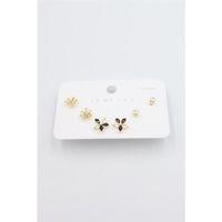 Çoklu Set Küpe - Altın