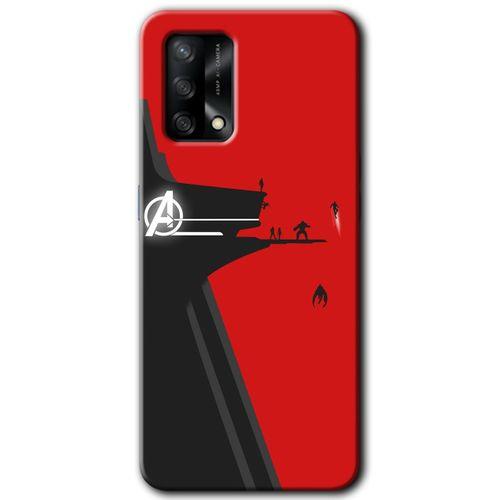 MRCİLETİSİM Oppo A54 Kılıf Baskılı Kapak - Avengers Tower + 5D Tam Kaplayan Cam