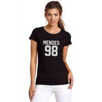 Shawn Mendes 98 Baskılı Siyah Kadın Tshirt