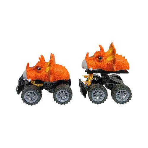 Sürtmeli Dinazor Robota Dönüşen Araba 14 Cm - Turuncu