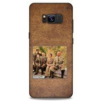 Samsung Galaxy S8 Kılıf Atatürk (25) Antişok Kapak Kahve Kumlar