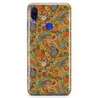 Xiaomi Redmi Note 7 Kılıf Doodle Piknik Seti Arka Kapak Koruma Desenli Full Koruyucu