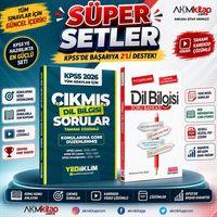 Yediiklim 2026 KPSS Tüm Adaylar İçin Dil Bilgisi Çıkmış Sorular ve AKM Dil Bilgisi Soru Bankası Seti 2 Kitap