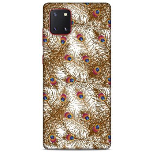 Samsung Galaxy Note 10 Lite Kılıf Desenli Özel Seri Tüyler (25) Antişok Kapak