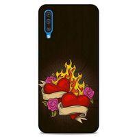 Lopard Samsung Galaxy A30s Uyumlu Kılıf Tattoo's (14) Lansman Kılıf Çift Kalp