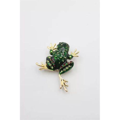 Kurbağa Broş - Yeşil
