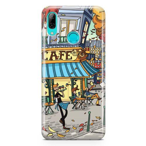Huawei P Smart 2019 Kılıf Paris Kafe Arka Kapak Koruma Desenli Full Koruyucu