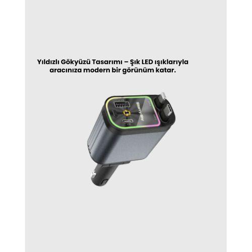 Ford, Opel, Volvo, Skoda Araçlar İçin 66w Çoklu Hızlı Şarj Cihazı