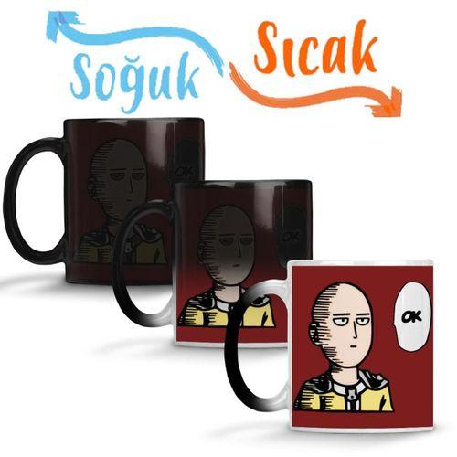 One Punch Man Sihirli Kupa Bardak Porselen