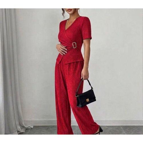 Kadın Toka Detaylı Kruvaze Takım