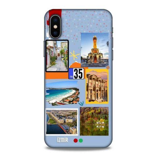 Lopard Apple iPhone XS Uyumlu Kılıf Şehirli ※ (35) İzmir Fit Design Kılıf