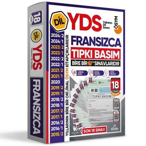 2025 YDS Fransızca ÖSYM Tıpkı Basım Çıkmış Soru Deneme Paketi 18li Fasikül SETİ