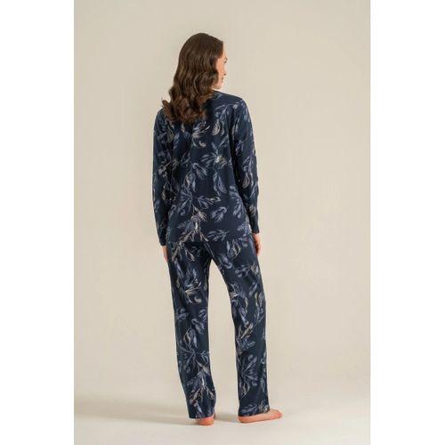 Kadın Pijama Takımı - Uzun Kol Gömlek