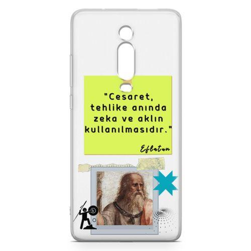 Xiaomi Redmi K20 Pro Kılıf Caps Eflatun Arka Kapak Koruma Desenli Full Koruyucu