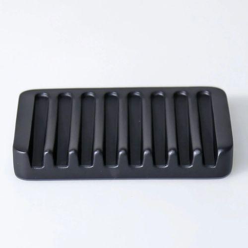 By Selim Smooth Katı Polyester Sabunluk Siyah