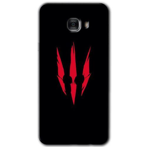 Samsung Galaxy C7 HD Baskılı Kılıf + 9D Tam Ekran Koruyucu - Ayı Pençesi