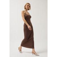 İnce Askılı Maxi Elbise