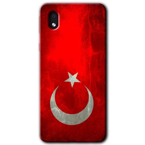 Samsung Galaxy A01 Core Kılıf Baskılı Kapak - Albayrak +Tam Ekran Koruyucu