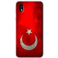 Samsung Galaxy A01 Core Kılıf Baskılı Kapak - Albayrak +Tam Ekran Koruyucu