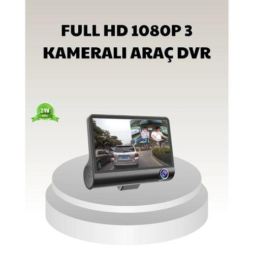 Araç Dvr Kamerası 3’lü 170° Geniş Açılı Full Hd Ve Park Destekli