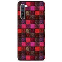 Oppo Reno 3 Pro 5g Kılıf Patchwork (22) Tam Koruma Kılıfı Fuşya Bordo
