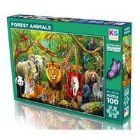 Ks Games Puzzle Forest Animals 100 Parça