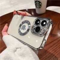 Fogy Apple Iphone 14 Pro (6.1 Inç) Kılıf Luxury Logo Detaylı Kenarları Renkli Kamera Korumalı Kılıf