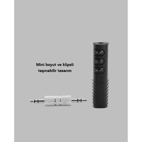 Bluetooth 4.1 Müzik Alıcısı 3.5mm Aux Girişli Mini Kablosuz Adaptör