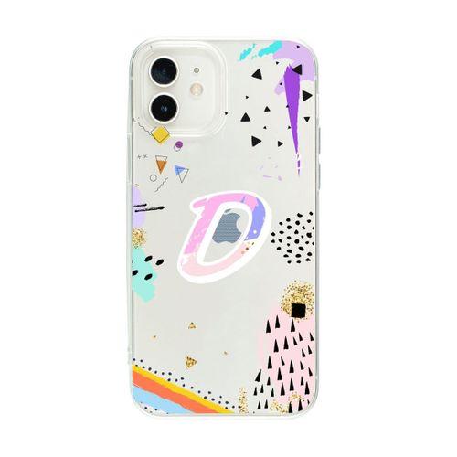 Color Art Desenli Y Harfli Şeffaf Kılıf