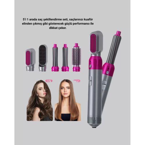 5’i 1 Arada Saç Şekillendirme Makinesi Hızlı Kuruma Ve Kuaför Kalitesinde Sonuç