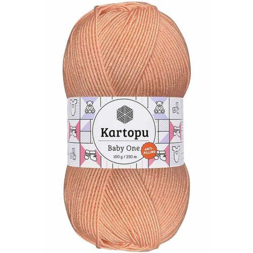 1 Adet Baby One Tüylenmeyen El Örgü İpi Yünü Yavruağzı K253