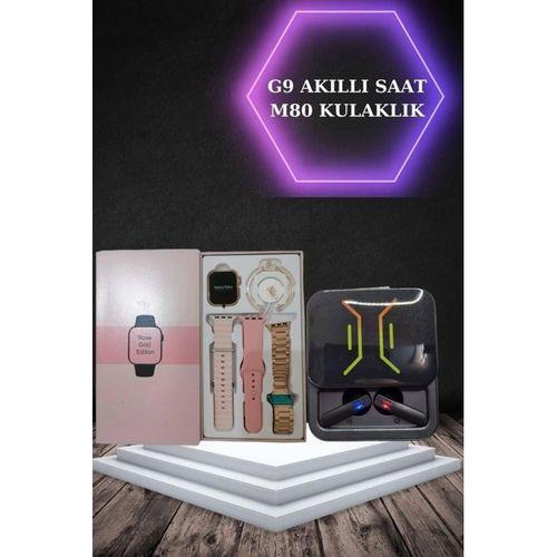 Wireless Şarjlı Akıllı Saat Ve Dijital Göstergeli Kablosuz Bluetooth Kulaklık Nabız Ölçer