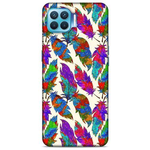 Oppo Reno 4 Lite Kılıf Desenli Özel Seri Tüyler (34) Slim Armor Kılıf